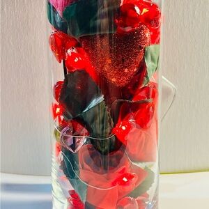 Red Rose LED Light Vase